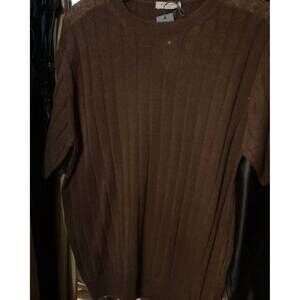 NEW BOGLIOLI man's short sleeve sweater in brown